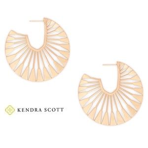 NEW Kendra Scott Deanne Hoop Earrings - Rose Gold